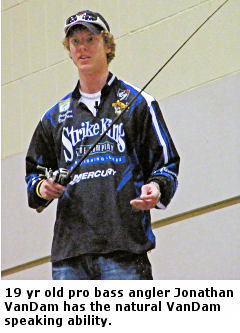 Jonathan VanDam JVD Pro Bass Angler D & R Sports Center Kalamazoo Michigan