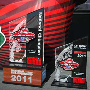 2011 TBF national championship boater and co-angler trophies 2011 TBF national championship boater and co-angler trophies
