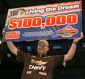 Boater Allen Boyd's 2011 TBF national championship victory gives him the $100,000 Living the Dream package Boater Allen Boyd's 2011 TBF national championship victory gives him the $100,000 Living the Dream package