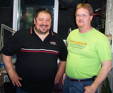 Wild Michigan Radio host Duran Martinez with Dan Kimmel.