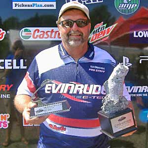 Boater Bill Chapman of Salt Rock, W. Va. won the July 23 BFL Northeast Division tournament at 1000 Islands to earn $4,205