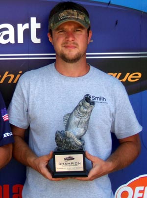 Brandon Depew of Odin, Illinois, was the highest-placing co-angler at the July 9 BFL Illini Division event Brandon Depew of Odin, Illinois, was the highest-placing co-angler at the July 9 BFL Illini Division event