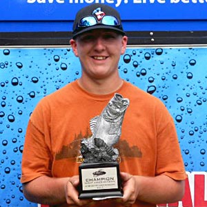 Cody Shaw of Reedsburg, Wis., was the highest-placing co-angler at the July 9 BFL Great Lakes Division event Cody Shaw of Reedsburg, Wis., was the highest-placing co-angler at the July 9 BFL Great Lakes Division event