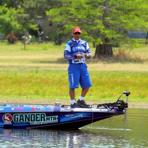 Dean Rojas, fishing the 2011 Battle on the Bayou here, is happy with the 2012 Bassmaster Elite Series schedule