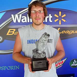 Jacob Lynch of Centerpoint, Ind., was the winning co-angler at the July 16 BFL Hoosier Division tournament, earning $2,019 Jacob Lynch of Centerpoint, Ind., was the winning co-angler at the July 16 BFL Hoosier Division tournament, earning $2,019