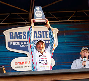 Jamie Horton led wire-to-wire on the Ouachita River to win the 2011 B.A.S.S. Federation Nation Championship in Louisiana