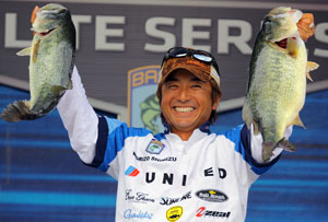 Japanese Bass pro Morizo Shimizu competes in his first Bassmaster Classic after 10 years on the circuit as the only international angler