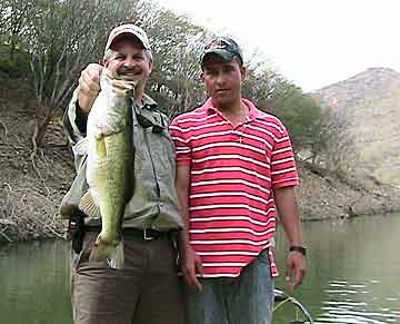 Jack Horning with a quality Lake Comedero bass caught January 21, 2009 with bass guide Luis