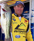 Professional bass angler Joe Thomas appears for seminars Friday only at the February 23 - 26, 2012 Outdoorama