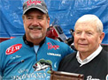 Larry Nixon inducts Steve Clapper into the Freshwater Fishing Hall of Fame