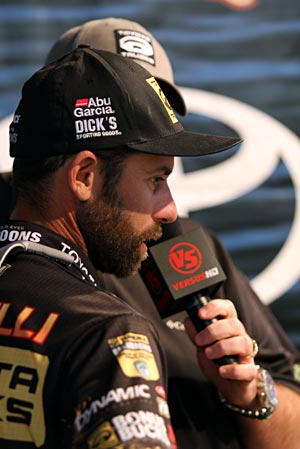 Keeping the pressure on Keith Combs at the Toyota Texas Bass Classic is Toyota pro Michael Iaconelli after a day two limit weighing 25 pounds Keeping the pressure on Keith Combs at the Toyota Texas Bass Classic is Toyota pro Michael Iaconelli after a day two limit weighing 25 pounds