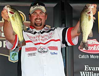 Nate Wellman of Newaygo Michigan maintained his lead at the final 2010 Bass Pro Shops Bassmaster Northern Open at the Chesapeake Bay