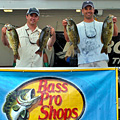 The team of Rob Ross and Adam Hilldore won the 2012 NBAA Lake St Clair Open bass tournament June 16 with 5 smallmouth bass weighin 21.47 pounds