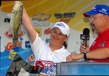 Lady angler Renee Hensley won the Stren Series Northern Division Co-angler of the Year with 720 points