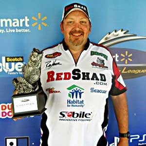 Rod Yoder of West Lafayette, Ind., won the co-angler title in the Hoosier Division on Lake Patoka to earn $1,963