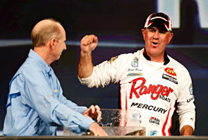 Arkansas angler Scott Rook sits in 2nd place at the 2011 Bassmaster Classic on the Delta