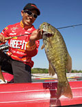 FLW Tour angler Shinichi Fukae signed a partnership with Troll Perfect the trolling motor tension adjusting system