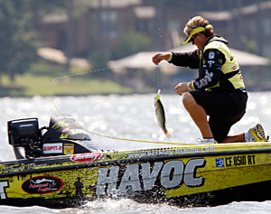 Skeet Reese lost his day three catch at the Bassmaster Elite Series on Wheeler Lake due to a sixth bass in his livewell