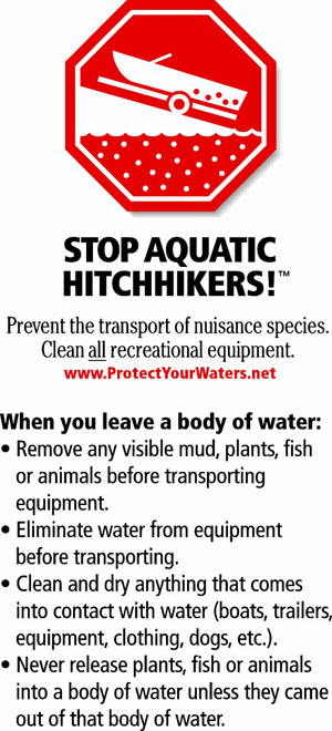 GreatLakesBass.com has partnered with the Stop Aquatic Hitchhikers campaign from ProtectYourWaters.net to slow and stop the spread of aquatic invasive species