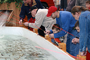 The Trout Pond is among many family attractions at the 2011 Ultimate Sport Show Grand Rapids