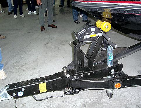 The RangerTrail trailer tongue has changed dramatically. There’s a new and improved brake assembly, a new, much nicer winch, and a new center mounted flip-up dolly wheel that should stabilize trailer maneuvering while being completely out of the way when locked up into the trailer frame.
