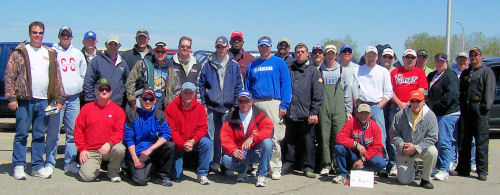 Spring DK Open 2008 picture of all participants, members of GreatLakesBass.com