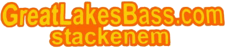 GreatLakesBass.com custom screen name text logo decal