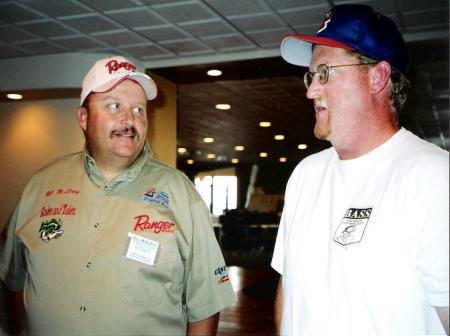 Bill 'Mac' McElroy (L) talks with Dan Kimmel (the author).