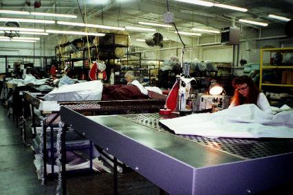 Other important production areas include the sewing room where all the seat and boat covers are made. 