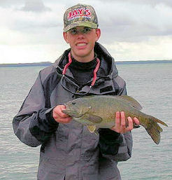 Troy Stokes with a 5 pound smallmouth bass!